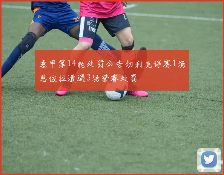 意甲第14轮处罚公告切利克停赛1场恩佐拉遭遇3场禁赛处罚